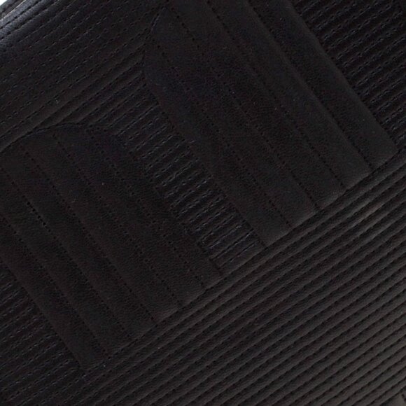 Stunning BALLY Black Branchville Embossed Leather Shoulder Bag - Picture 2 of 5